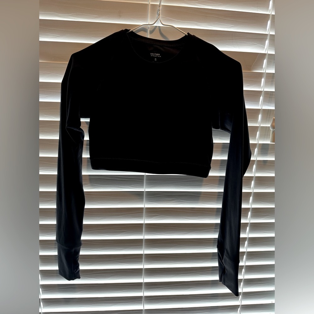 Gym long sleeve crop top